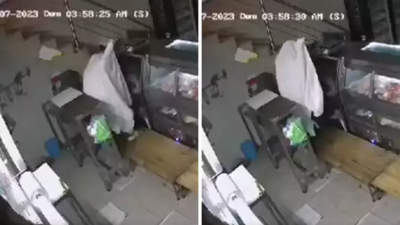 Al final el 'fantasma' huyó sin llevarse nada
