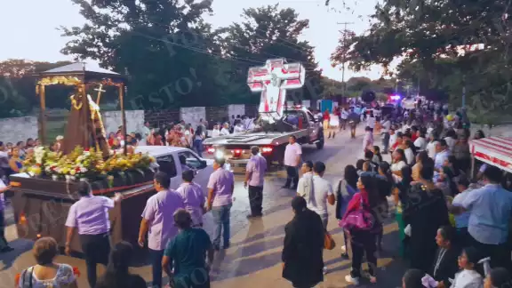 Nunkiní se llena de fe con la llegada del Cristo de San Román y San Diego de Alcalá