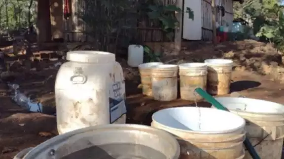 Por el momento se encuentran trabajando para restaurar el servicio de agua potable