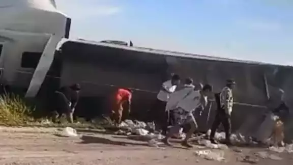 La rapiña ocurrió frente a los elementos de la Guardia Nacional
