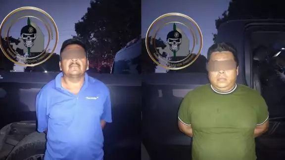 Ambos fueron detenidos por el delito de portación de arma de fuego y de cartuchos de uso exclusivo del Ejército Mexicano