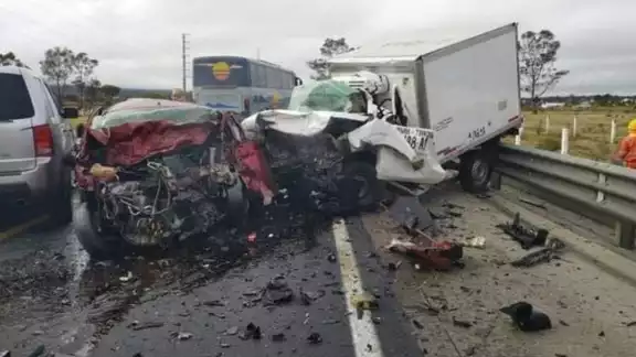 Entre los vehículos involucrados se encontraba un tractocamión