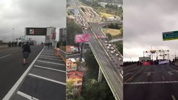 Peatones tienen que caminar por Los Puentes de los Poetas para llegar a Santa Fe. Foto: Por Esto! Peatones tienen que caminar por Los Puentes de los Poetas para llegar a Santa Fe. Foto: Por Esto!