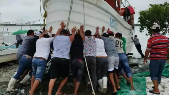 Los pescadores ha traído alrededor de 200 kilos de pescado cuando antes no traían ni los 100 kilos Los pescadores ha traído alrededor de 200 kilos de pescado cuando antes no traían ni los 100 kilos