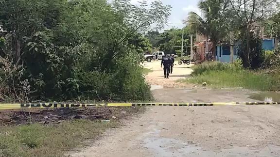 El hombre fue trasladado al hospital en una motocicleta