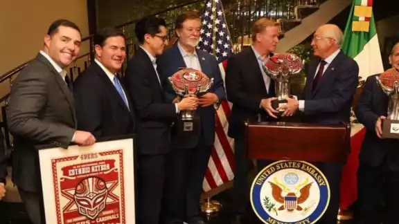 México y Estados Unidos celebran bicentenario de relaciones diplomáticas con partido de la NFL México y Estados Unidos celebran bicentenario de relaciones diplomáticas con partido de la NFL