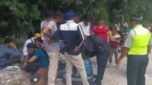 Los migrantes quedaron a disposición del INM