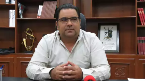 Los trabajadores del Ayuntamiento que se percataron del lo que sucedía procedieron que sacarlo del lugar Los trabajadores del Ayuntamiento que se percataron del lo que sucedía procedieron que sacarlo del lugar