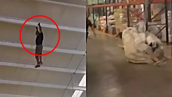El hombre fue trasladado a un hospital