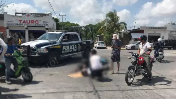 El responsable intentó darse a la fuga, pero los testigos lo hicieron regresar al lugar de la escena