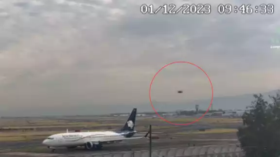 El video fue captado antes de las 10 de la mañana