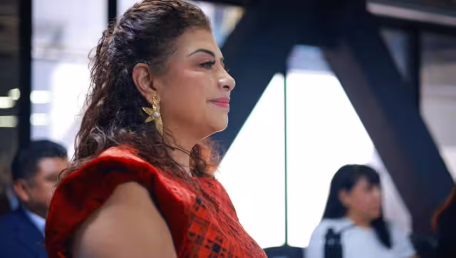 Clara Brugada se hizo acompañar de Omar García Harfuch y Ernestina Godoy