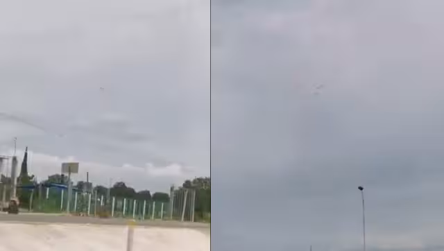 Algunos usuarios aseguran que era una parvada de aves migratorias que no podía avanzar por la fuerza del viento