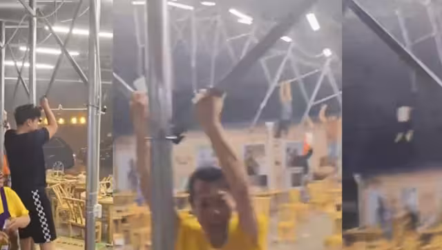 En el video se puede ver cómo salen volando varias personas. Foto: Especial