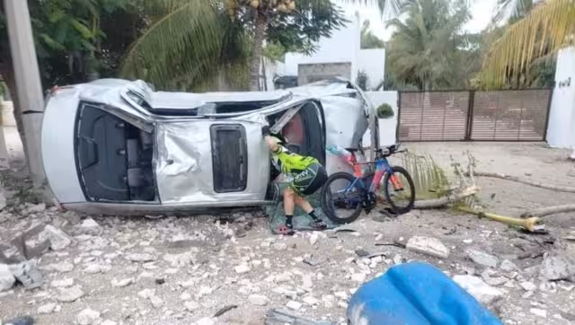 La maestra presentó graves heridas tras el accidente