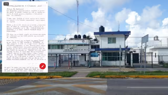 De acuerdo con sus familiares, su escrito, dirigido a la opinión pública, con fecha 14 de febrero, le costó estar en el área de castigo e incomunicada; temen por la menor.