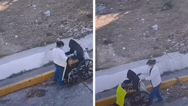 El video fue captado por una vecina