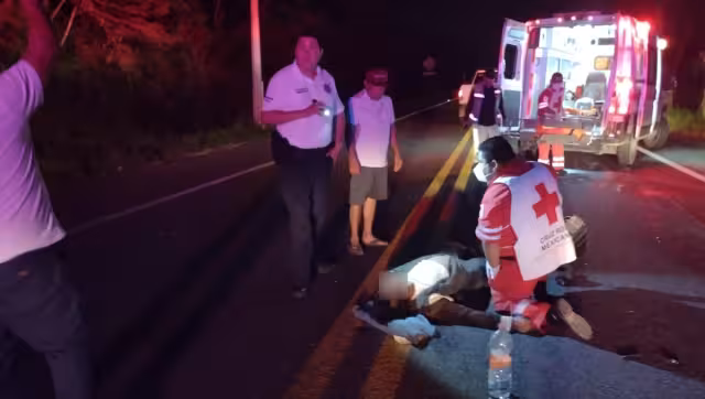 Terminó seriamente lastimado y con posible fractura en una extremidad.