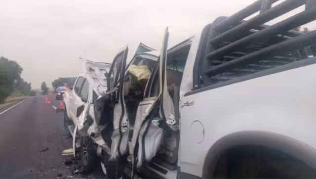 Dos personas fueron trasladadas a un hospital tras el accidente