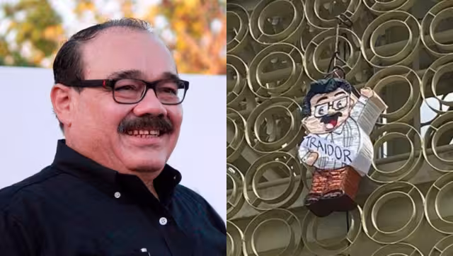 Una piñata fue colgada en el Periférico de Mérida en contra de Jorge Carlos Ramírez Marín