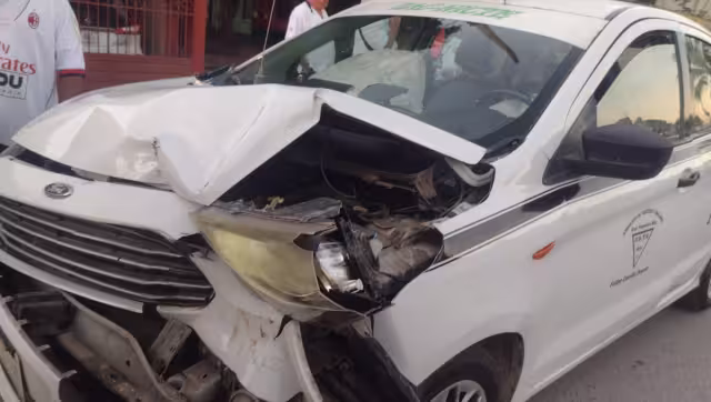 Al sitio los primeros en hacer acto de presencia, fueron los elementos de la Policía Municipal