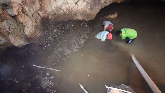 Las características de la roca permiten la rápida filtración del agua