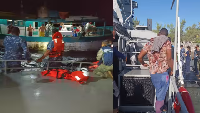 
Todos fueron trasladados a la Estación Naval de Puerto Juárez
