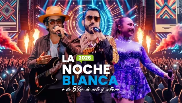 Bacilos, Musiek Grand Band, Chico Che Chico en La Noche Blanca 2026 en Mérida
