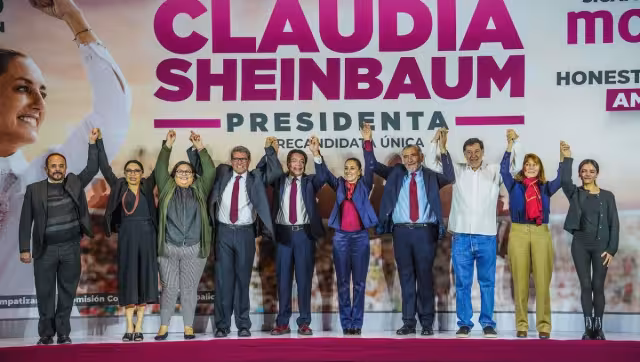 Claudia Sheinbaum presentó este lunes su equipo de precampaña