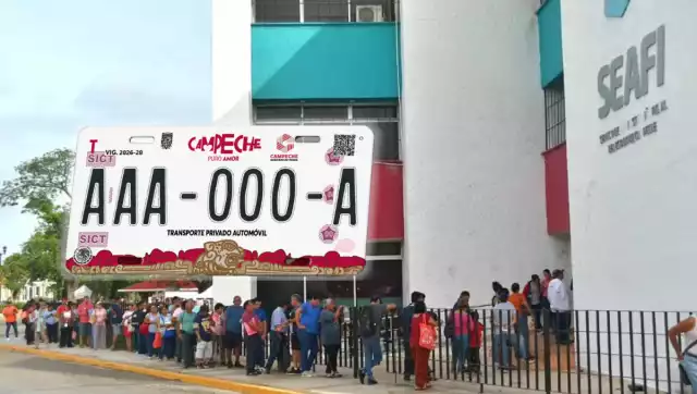 Campeche presenta nuevo diseño de placas vehiculares 2026; reemplacamiento será de enero a marzo