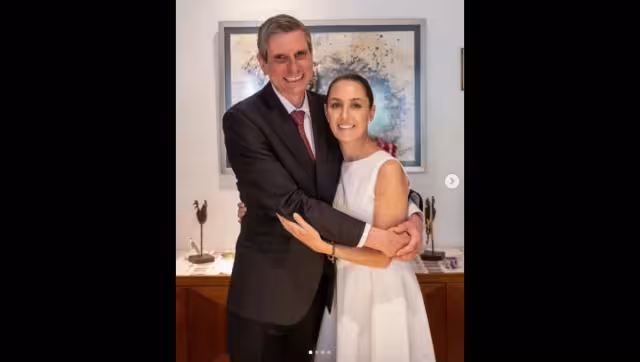 Claudia Sheinbaum compartió en Instagram que este viernes se casó con Jesús María Tarriba