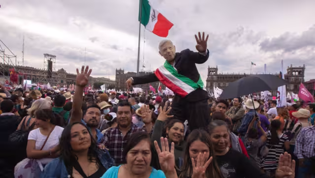 Así lució es Zócalo de la CDMX. Foto:Especial.