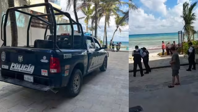 Esto justo frente a la zona concesionada por el hotel Hilton  donde el cuerpo fue cubierto con una toalla