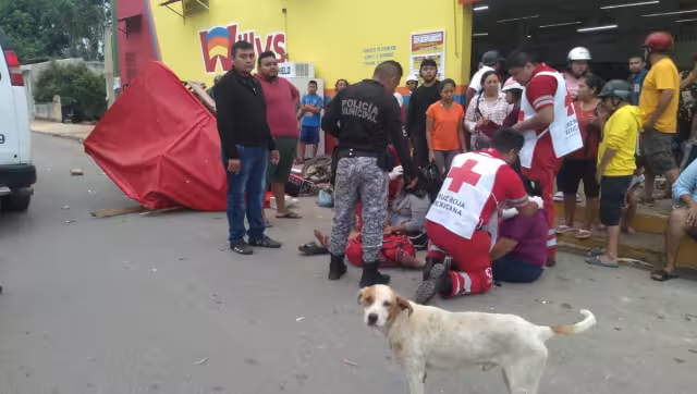 Las dos tripulantes por la caída presentaron lesiones en varias partes de cuerpo