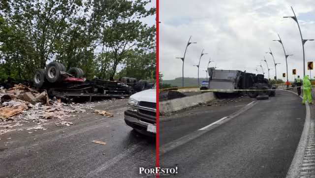 Dos volcaduras en Campeche