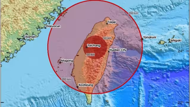 Así lucía el epicentro del sismo en Taiwán