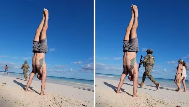 El maestro de yoga nunca perdió la concentración