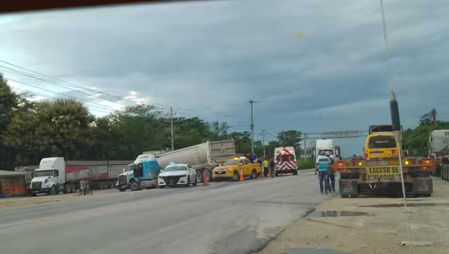 El lesionado fue trasladado a un hospital para ser atendido