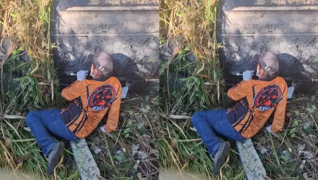 Desconcierta a rescatistas y pobladores hallazgo de camioneta volcada sin pasajeros en la Ribera del Río Hondo