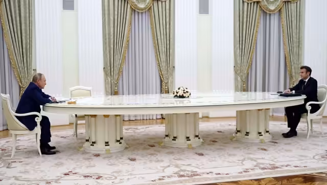 Emmanuel Macron, presidente de Francia, indicó que espera iniciar una desescalada de la crisis en Ucrania al inicio de su encontró en Moscú, con Vladimir Putin