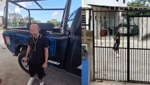 Un hombre fue detenido en la colonia Misión de las Flores, en Playa del Carmen.