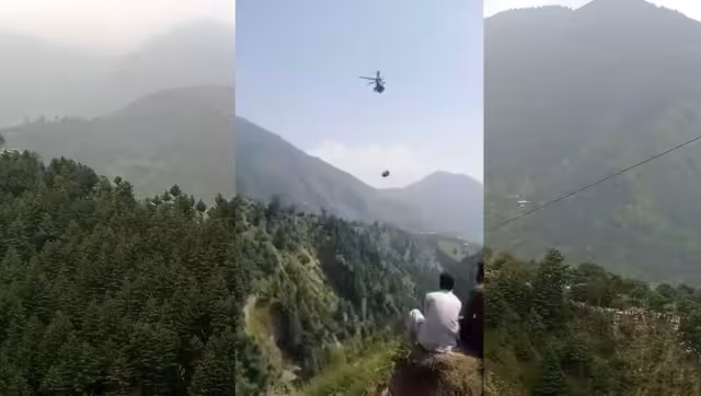 El rescate fue grabado en cada uno de sus arriesgados movimientos. Foto: Especial