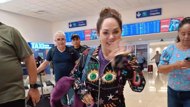 La actriz y cantante regiomontana llegó ayer para presentar su espectáculo, hoy en Xmatkuil