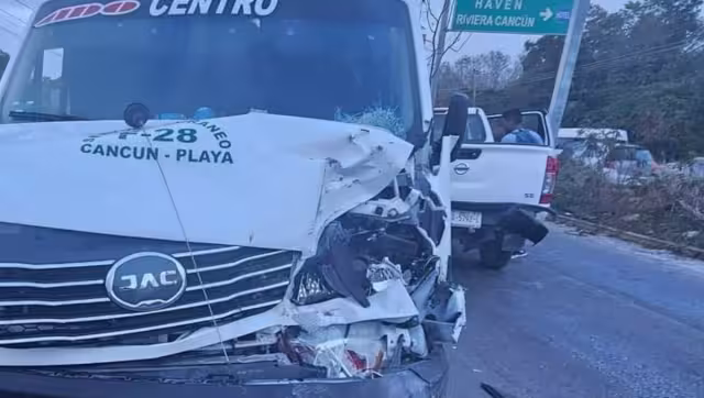 Ocurrió la tarde de ayer, sobre la Carretera Federal 307 bajando del puente