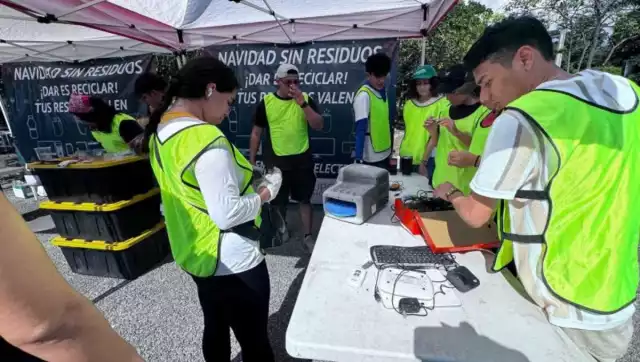 Trueque "Navidad sin residuos" reúne 334.1 kg de reciclables y 294 electrónicos