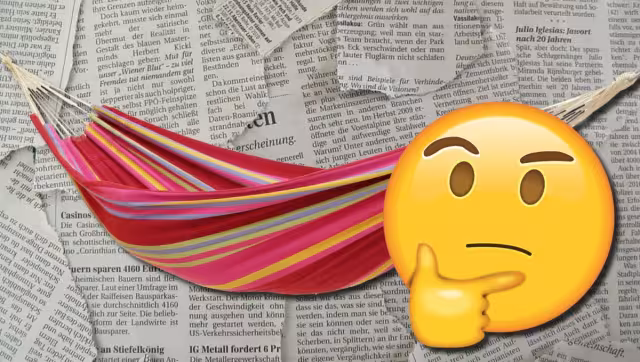 Se desconoce de dónde surgió poner periódico bajo la hamaca cuando hace frío