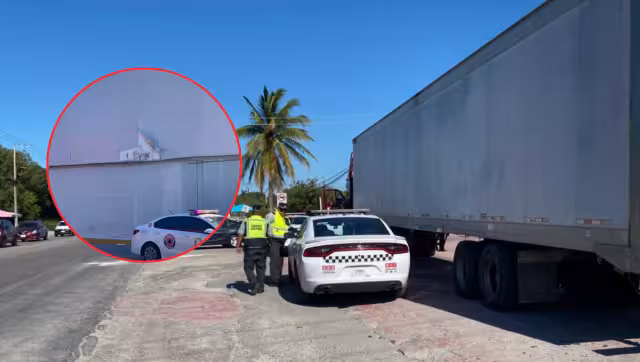 Maniobra fallida de tractocamión genera daños en gasolinera de Ciudad del Carmen