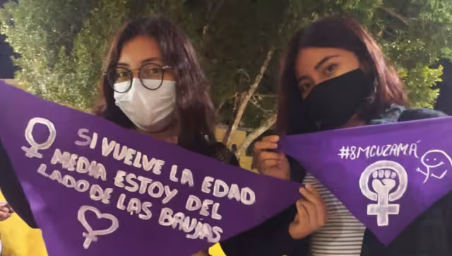 Así se vivió la manifestación en Cuzamá