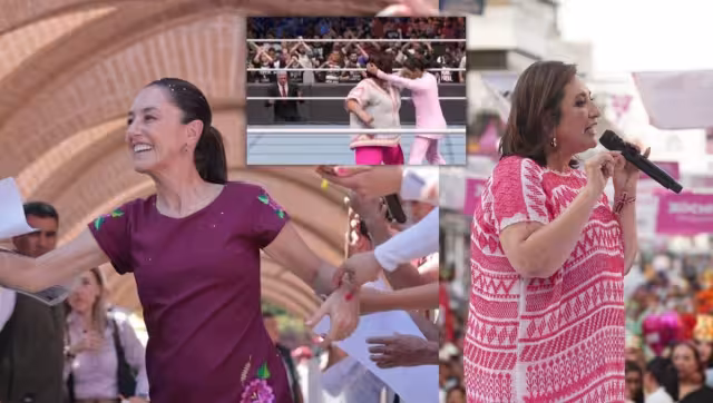 Así lucen Claudia Sheinbaum y Xóchitl Gálvez en el WWE WK24