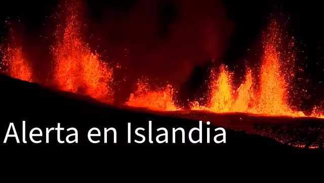 La grieta por donde sale la lava es de casi un kilómetro